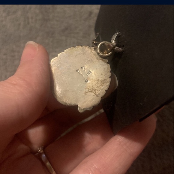 NE Sterling Signed Pendant Necklace - Picture 4 of 7